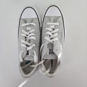 Converse All Star Light Gray Womens Chuck Taylor Low Top Size 8